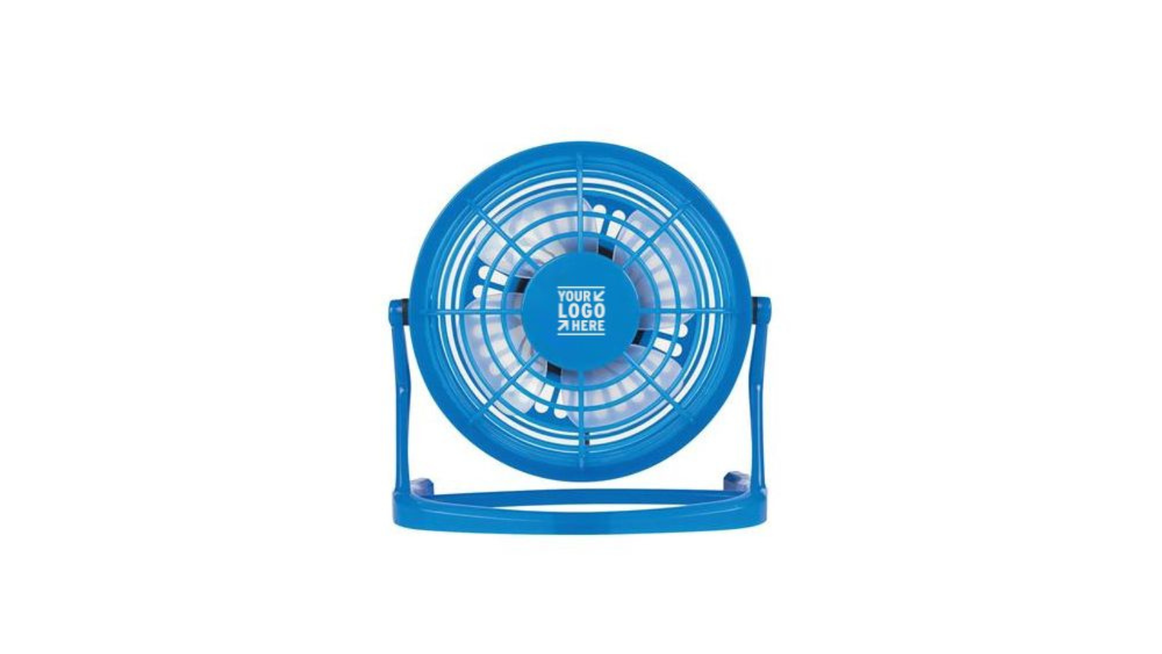 Blue portable fan